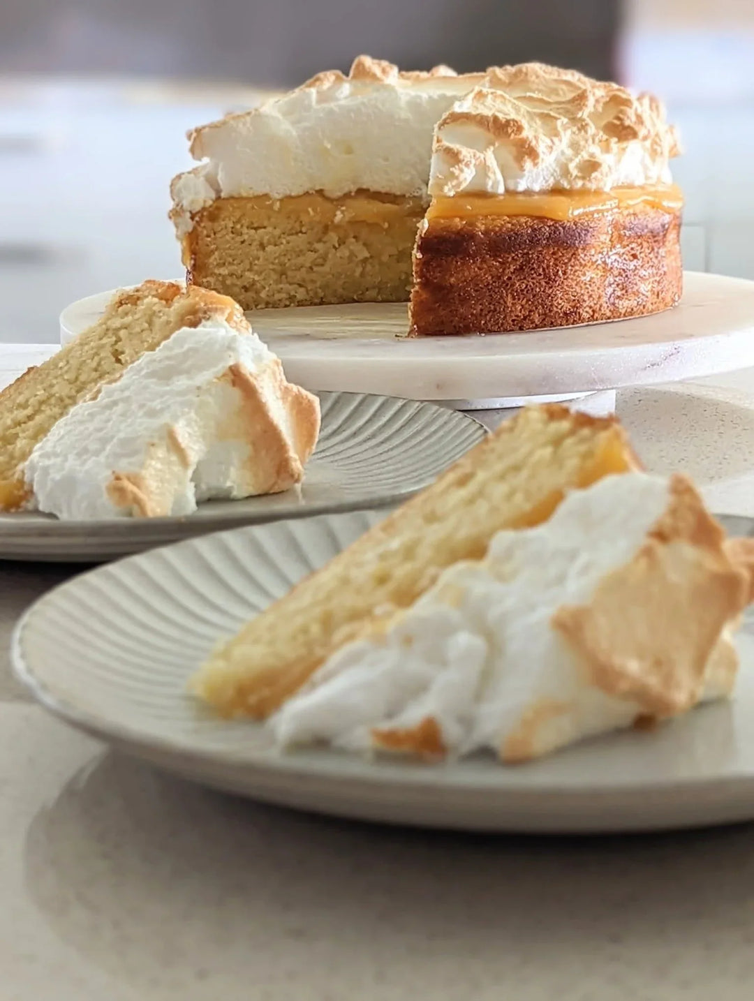 Lemon meringue cake