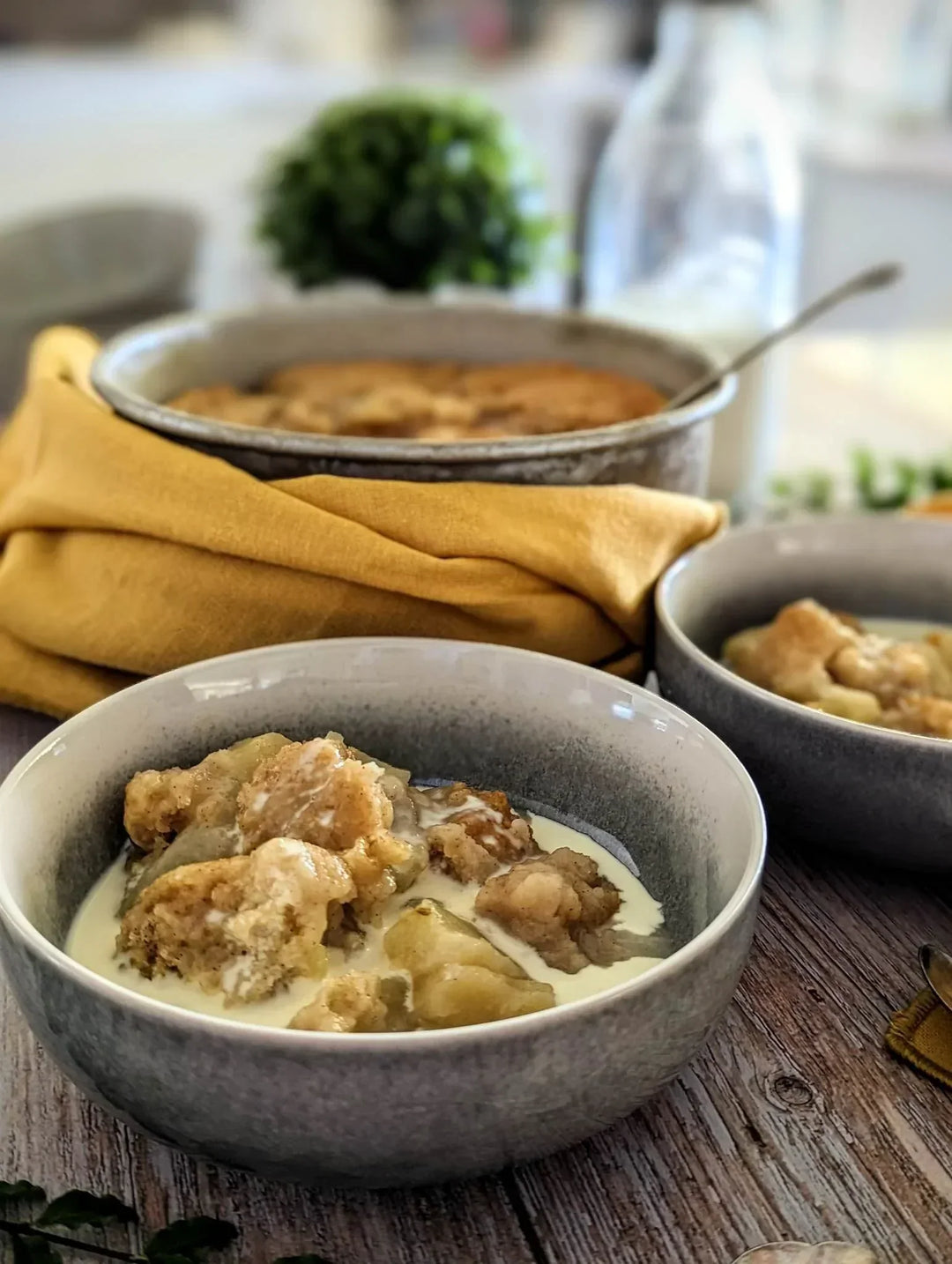 White Chocolate, Apple & Cinnamon Pudding 🍏