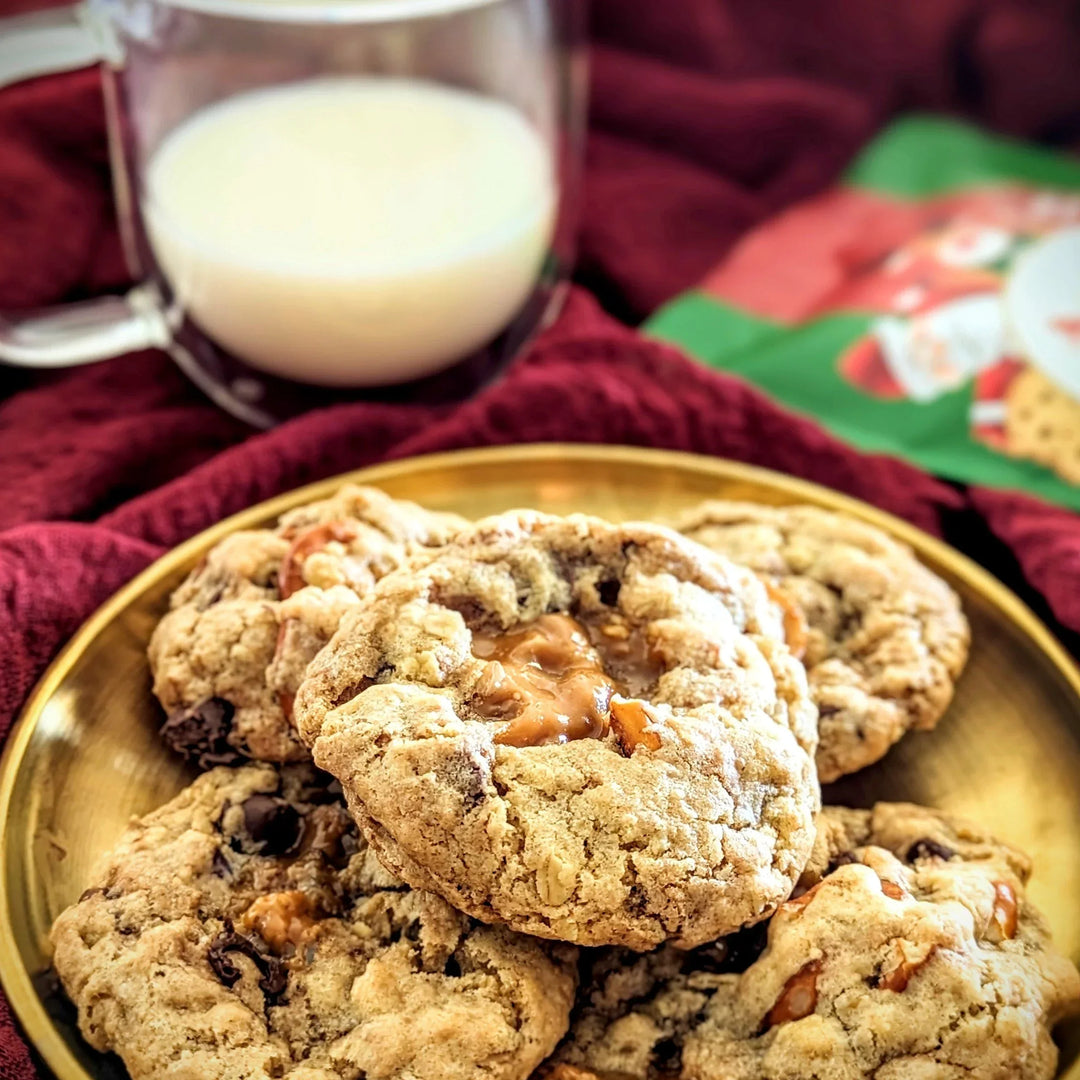 Santa Cookie & Chocolate Chip Cookie Variation