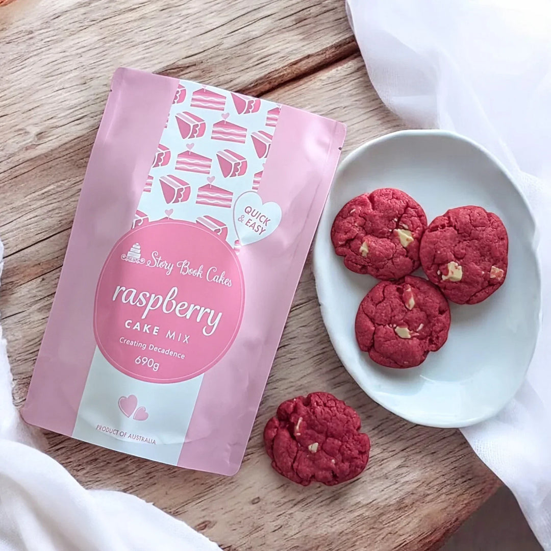 Raspberry White Chocolate Chunk Cookies