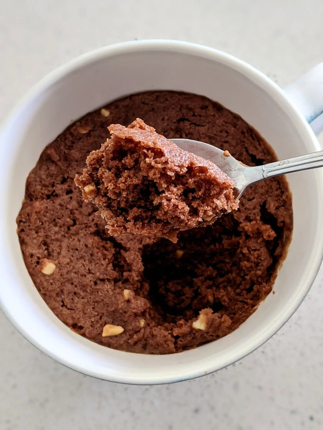 Peanut Butter & Chocolate Cake in a Mug
