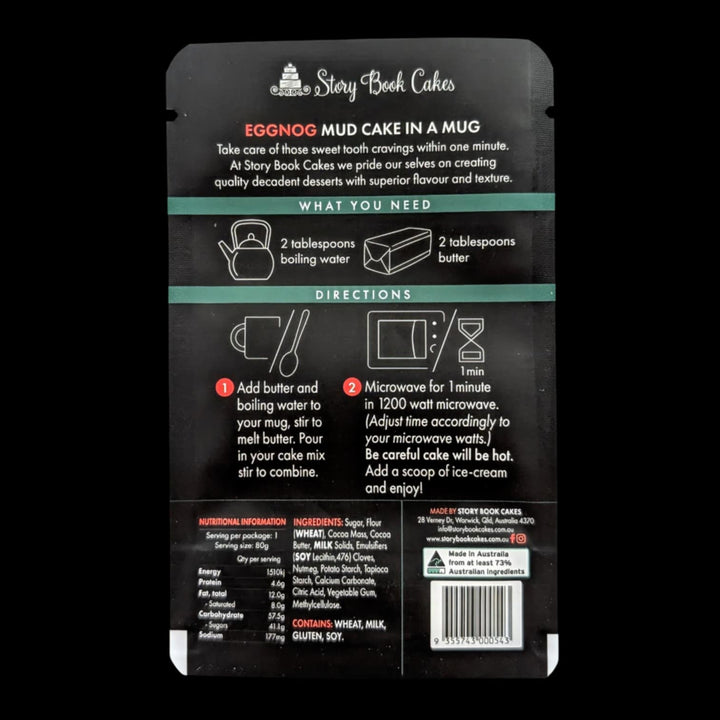 Limited Edition Eggnog Mud Cake in a Mug 80g