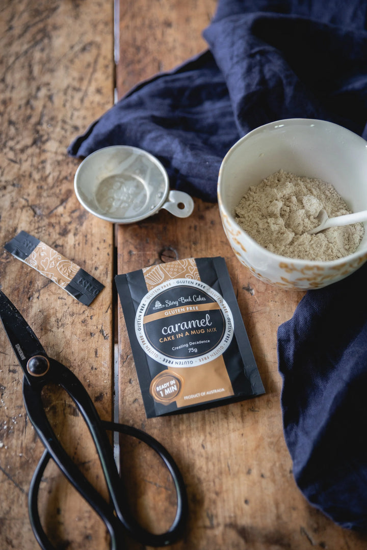 Gluten-Free Caramel Mud Cake in a Mug 75g