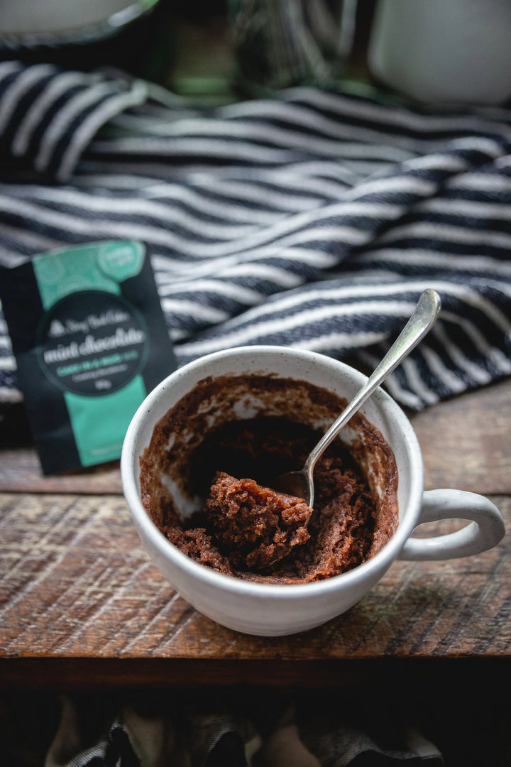 Mint Chocolate Mud Cake in a Mug 80g