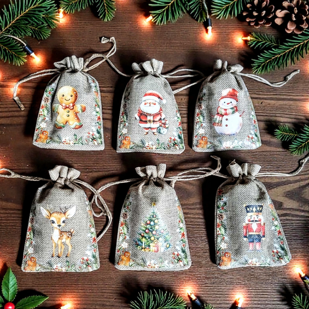 Christmas Joy Gift Bag with 1  Mud Cake in a Mug + a Cute Spoon