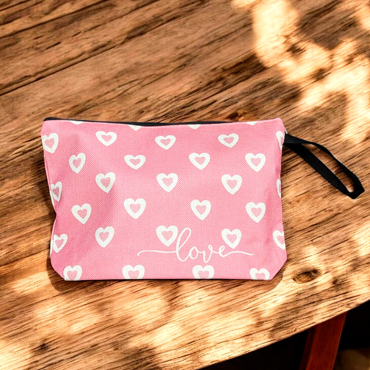 Pink Heart Gift Bag Set - 8 x Mud Cake in a Mugs, Pick your own flavours
