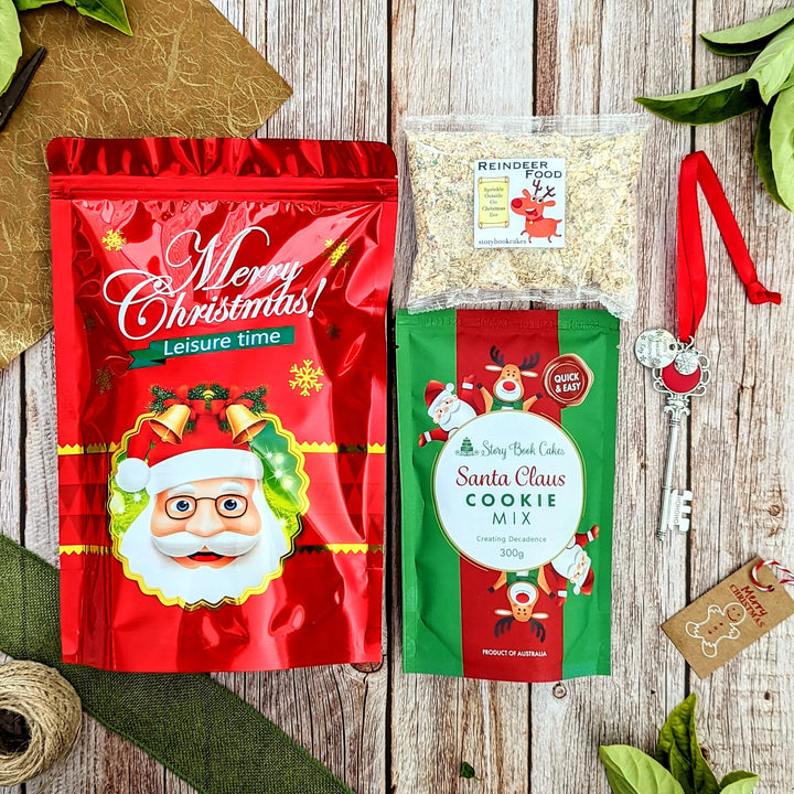 Kids Christmas Eve Pack, Santa Cookies, Reindeer Food & Magic Key