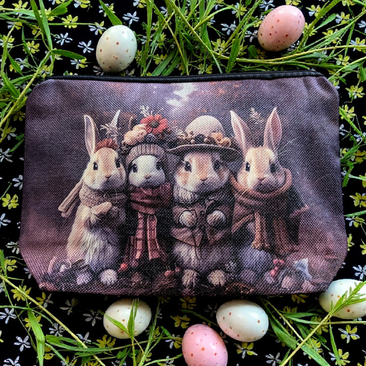 Easter Bunny Zip Up Gift Bag Set - 4 x Mud Cake in a Mugs, Pick your own flavours