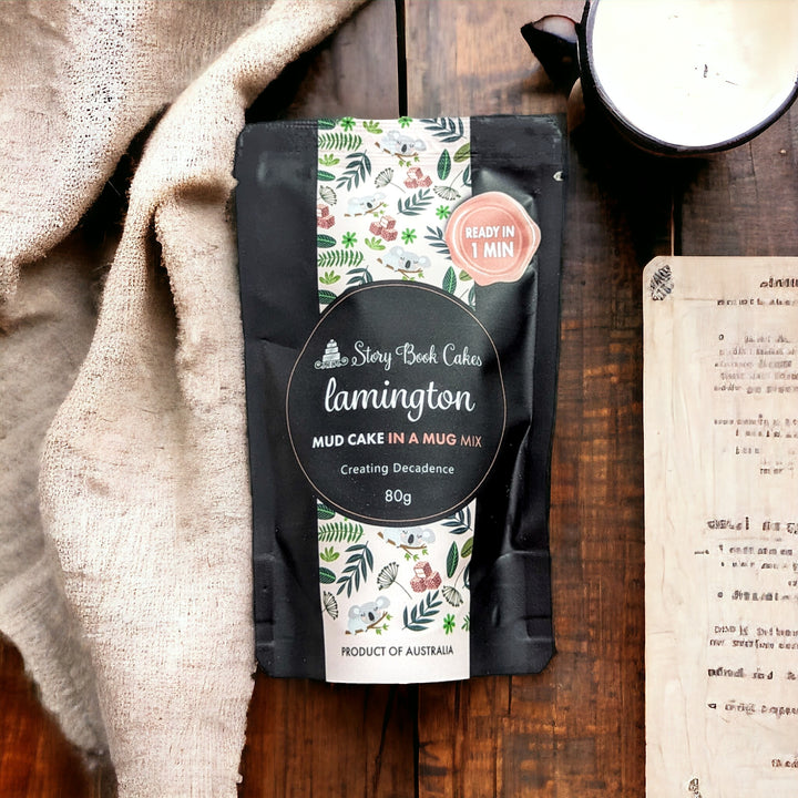 Lamington Mud Cake in a Mug 80g