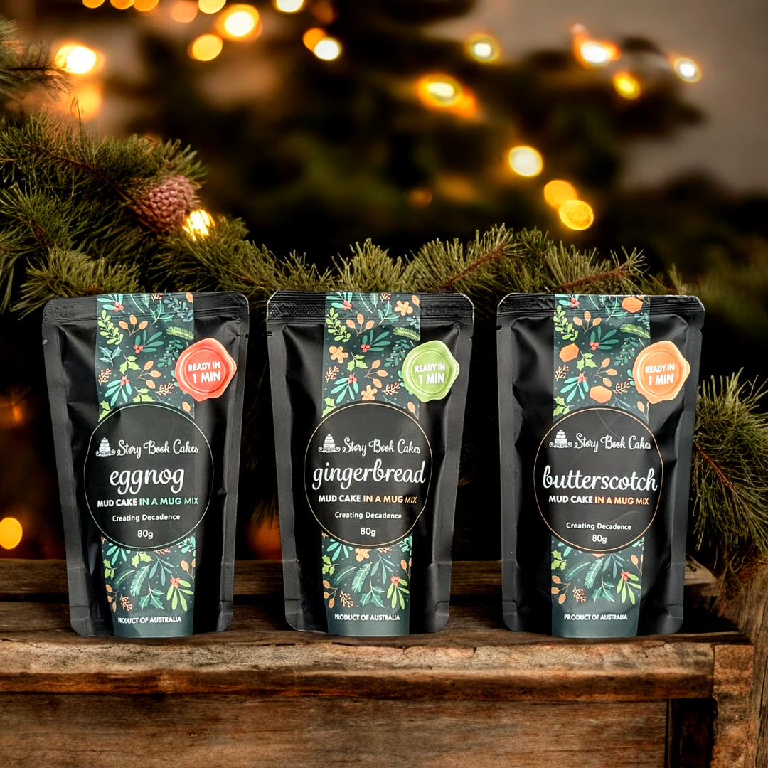 Christmas Flavours Mud Cake in a Mug Gift Bag  x 3