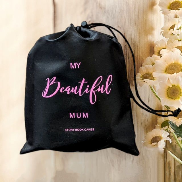 Mum - Reusable gift bag with 3 x Mud Cake in a mug