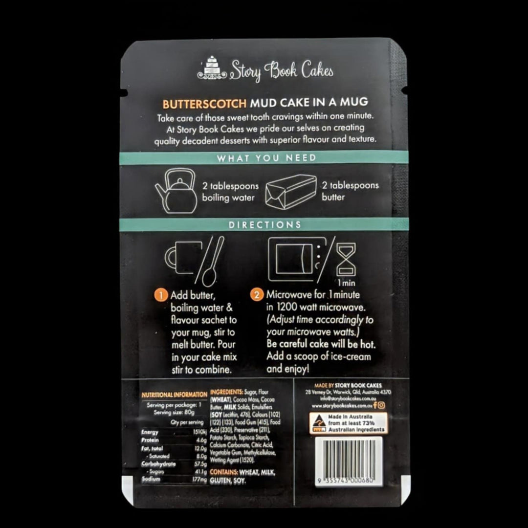 Limited Edition Butterscotch Mud Cake in a Mug 80g