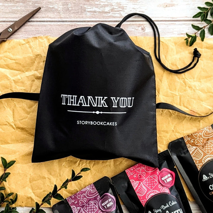 Thank you Gift Bag with 3 x Mud Cake in a mug