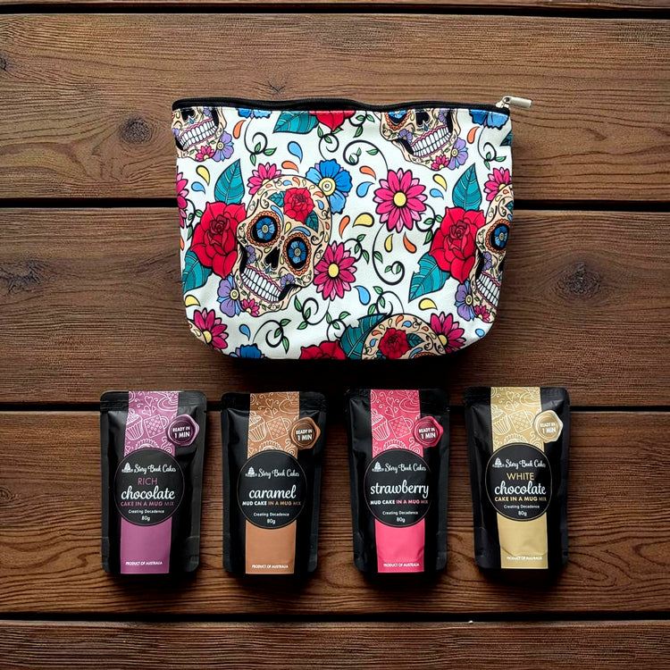 Plush Gift Bag Set - 4 x Mud Cake in a Mug, Pick your own flavours