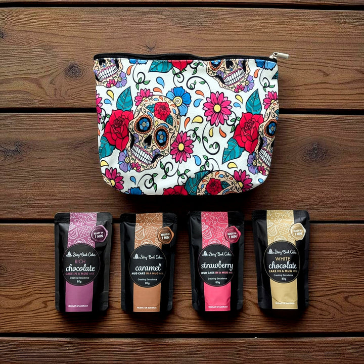 Plush Gift Bag Set - 4 x Mud Cake in a Mug, Pick your own flavours