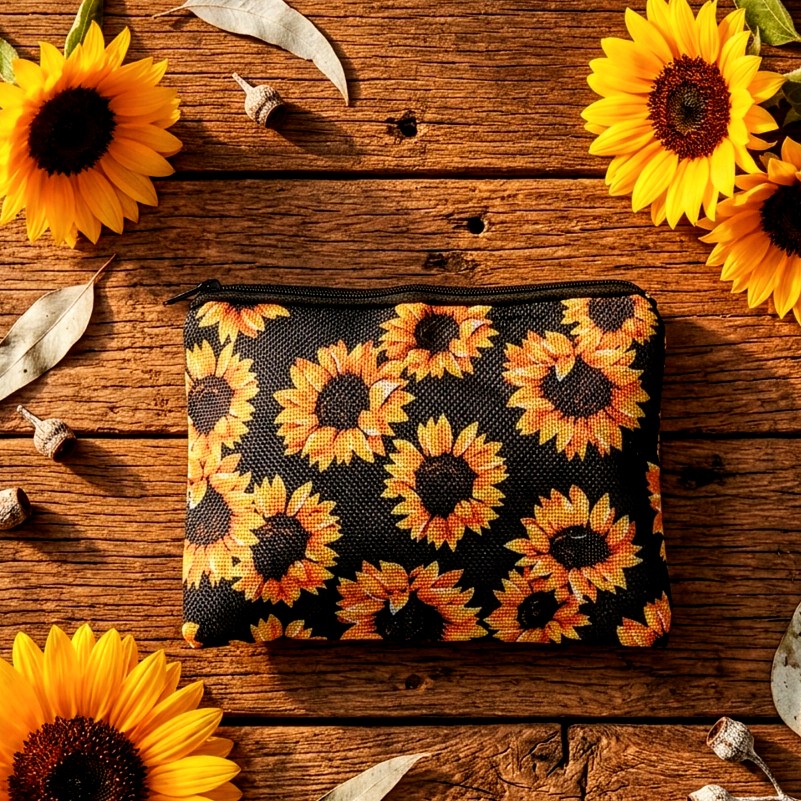 Sunflower Zip Up Gift Bag Set - 3 x Mud Cake in a Mugs, Pick your own flavours