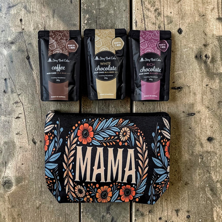 Mama Gift Bag Set - 3 x Mud Cake in a Mugs, Pick your own flavours