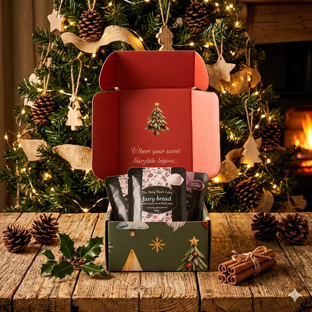Sweet Tidings Gift Box with 8 x Mud Cake in a Mug, hand pick your flavours
