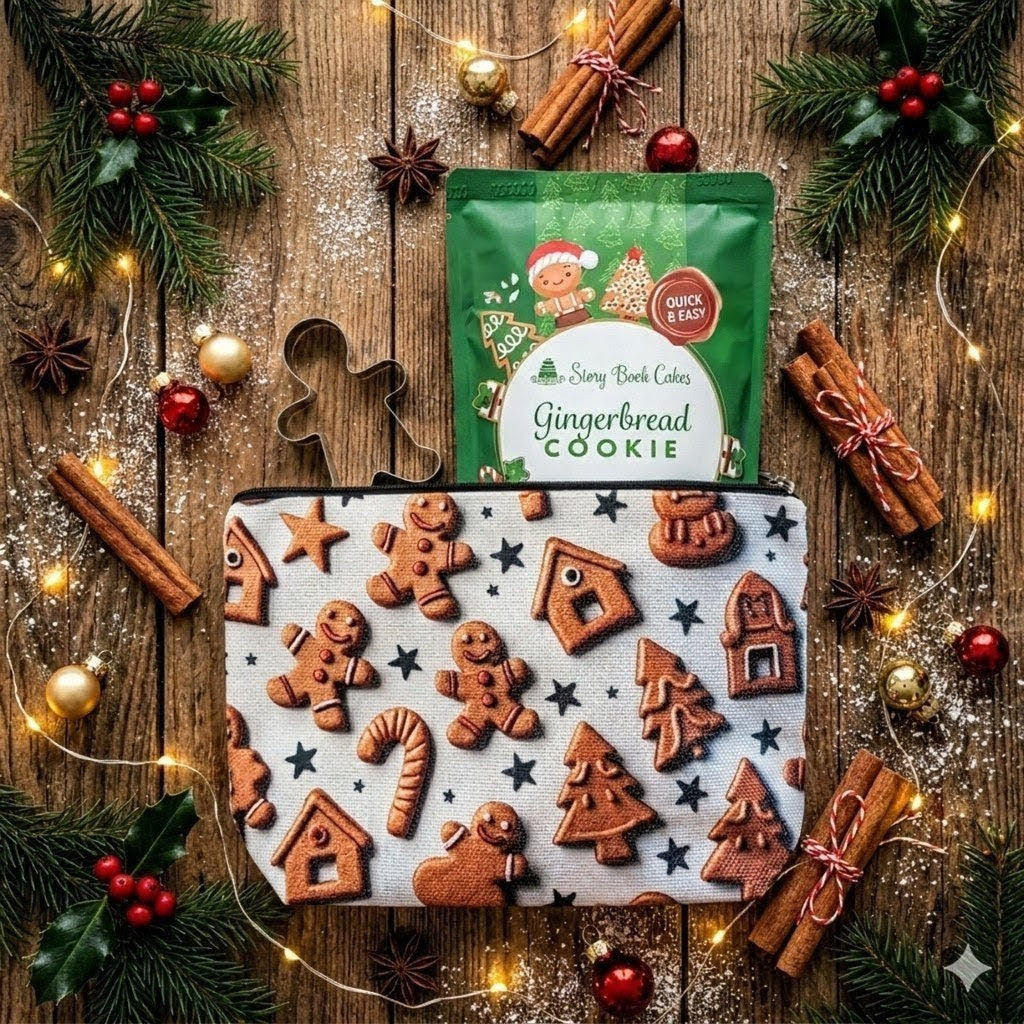 Gingerbread Cookie Set - Cookie Cutter & Zip Up Bag
